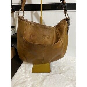 Coach Brown Leather Y2k Hobo Vintage British Tan Leather Pink Interior Bag